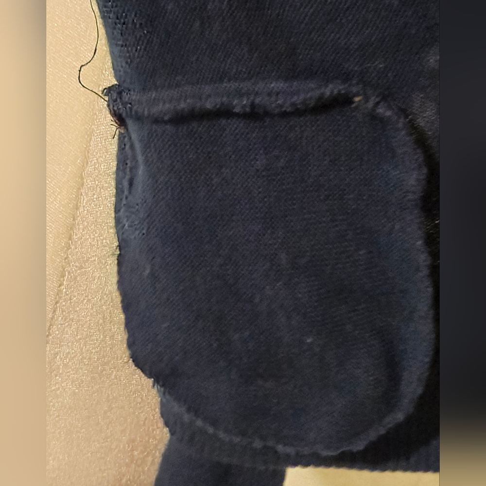 Men's Navy Button-Front Cardigan Sweater - Picture 5 of 14